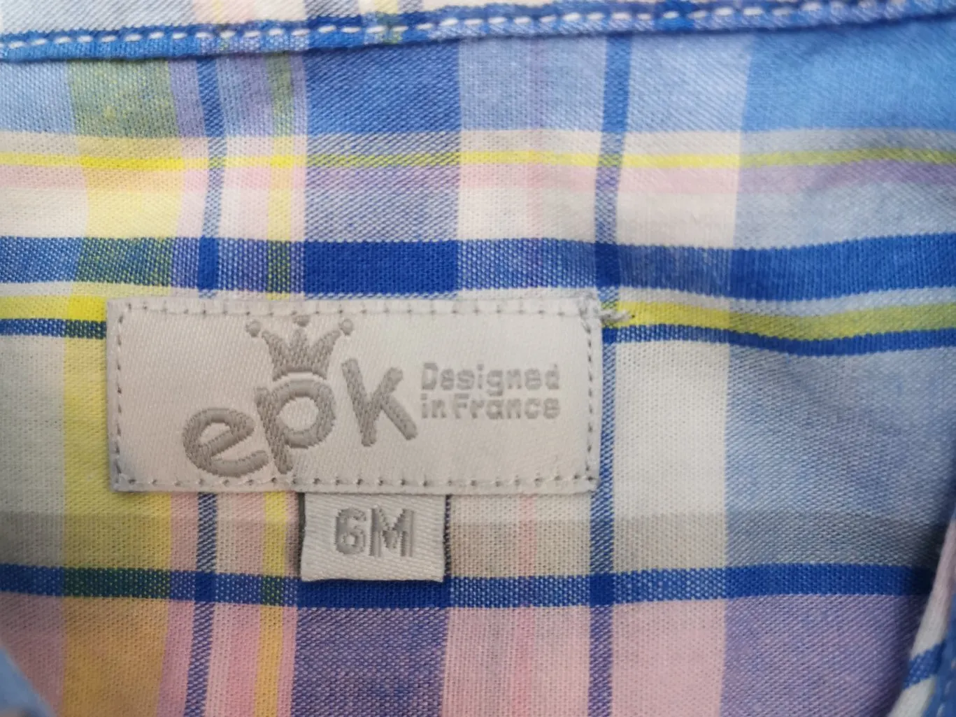 BABY BOY SIZE 6 MONTHS - EPK, Long-sleeve Dress Shirt EUC B34
