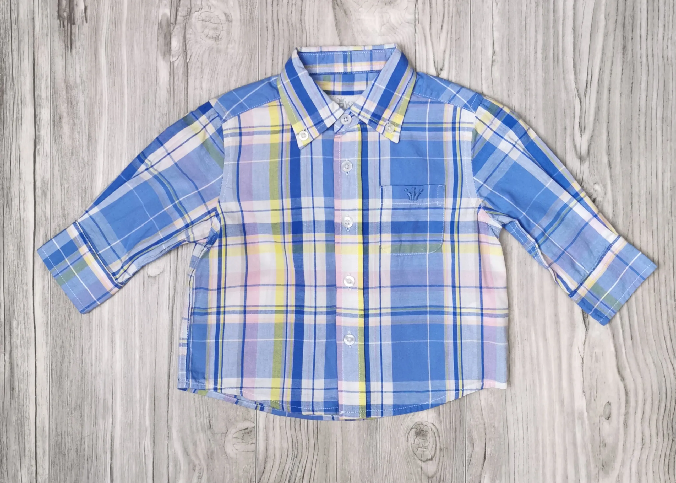 BABY BOY SIZE 6 MONTHS - EPK, Long-sleeve Dress Shirt EUC B34