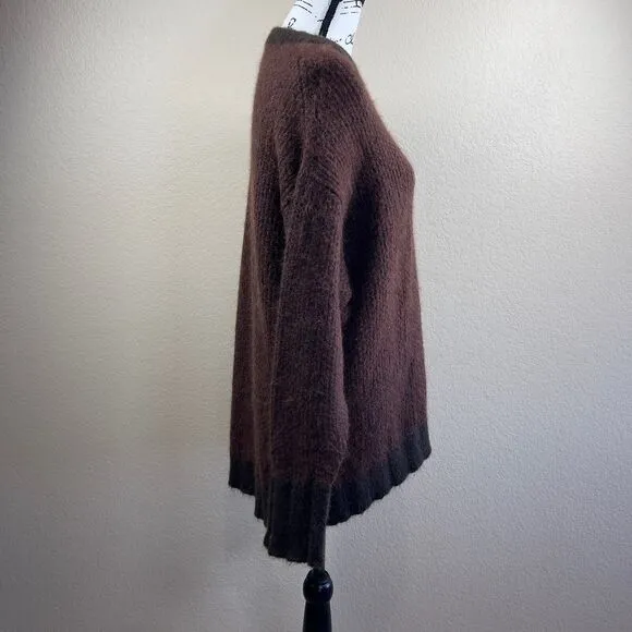 Banana Republic Chocolate brown Alpaca Yarn Sweater/ Italian Yarn Sweater size S