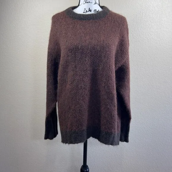 Banana Republic Chocolate brown Alpaca Yarn Sweater/ Italian Yarn Sweater size S