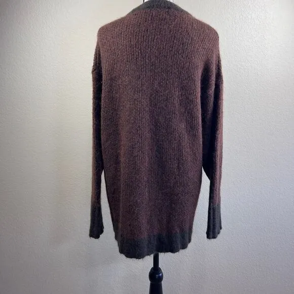 Banana Republic Chocolate brown Alpaca Yarn Sweater/ Italian Yarn Sweater size S
