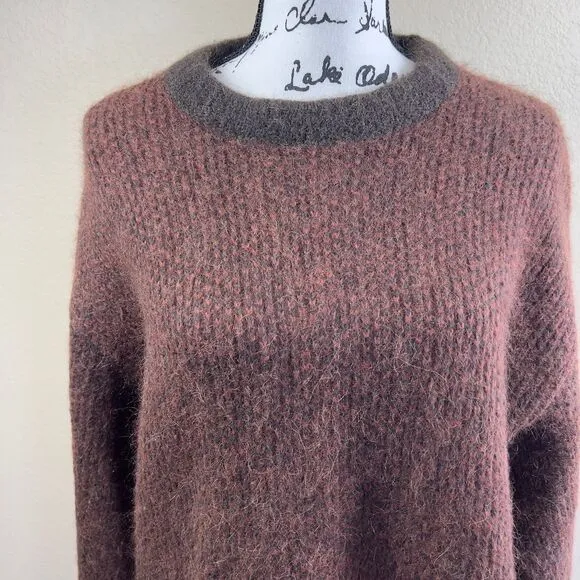 Banana Republic Chocolate brown Alpaca Yarn Sweater/ Italian Yarn Sweater size S