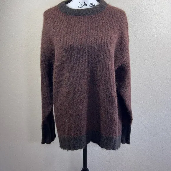 Banana Republic Chocolate brown Alpaca Yarn Sweater/ Italian Yarn Sweater size S