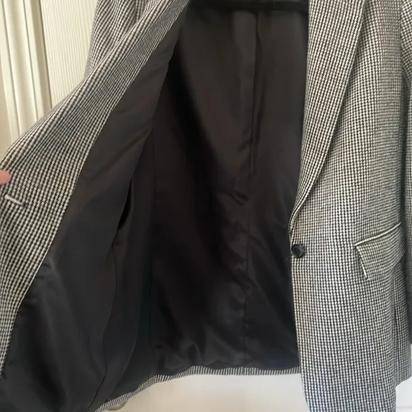 Banana Republic WOOL-BLEND HOUNDSTOOTH BLAZER Size 6 NWOT