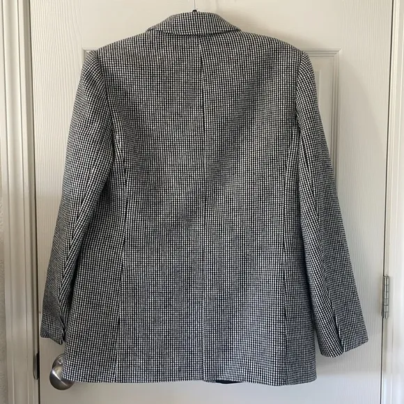 Banana Republic WOOL-BLEND HOUNDSTOOTH BLAZER Size 6 NWOT