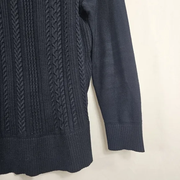 Barbour Cable Knit Sweater in Navy - Size 10