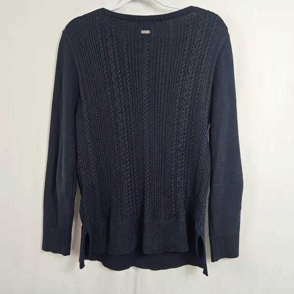 Barbour Cable Knit Sweater in Navy - Size 10
