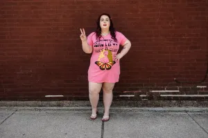 beautiful isn't a size t-shirt dress
