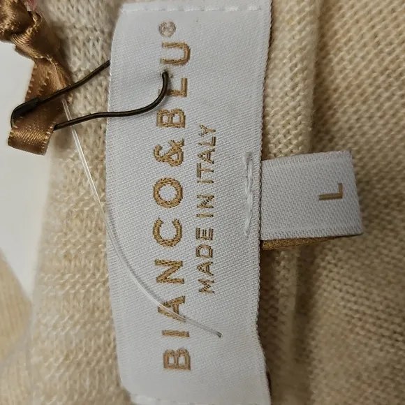 Bianco&amp;Blu Made In Italy NWT Sweater, size Large