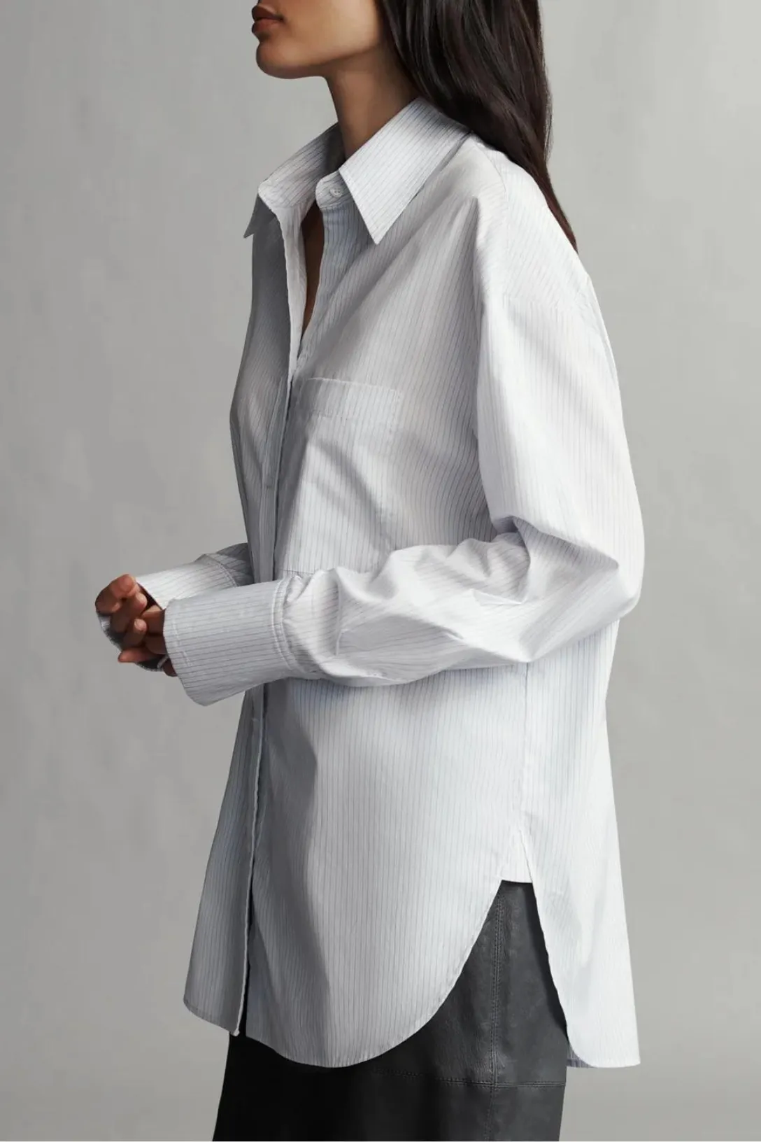 Big Joe Shirt | White/Baby Blue/Grey