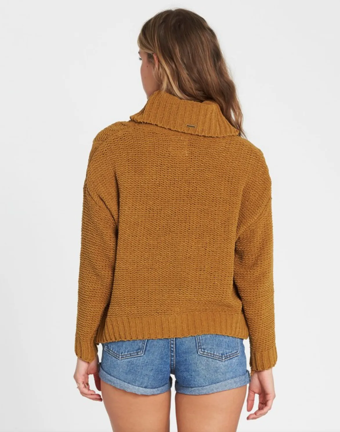 Billabong Women's On A Roll Chenille Cable Knit Sweater