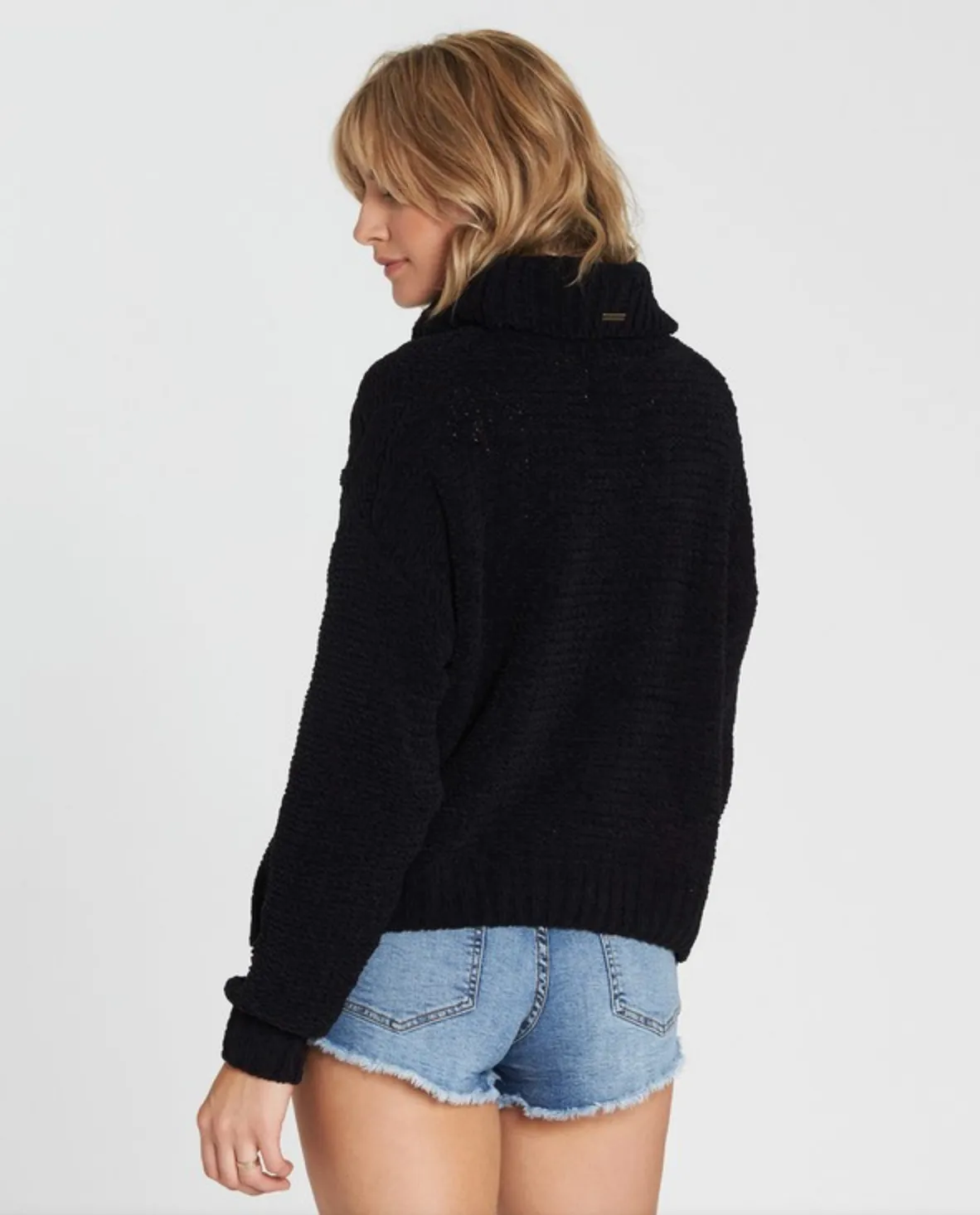 Billabong Women's On A Roll Chenille Cable Knit Sweater