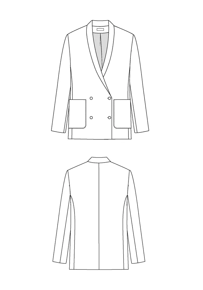 Blazer MIMOSA Patron de couture Pochette - MAISON FAUVE