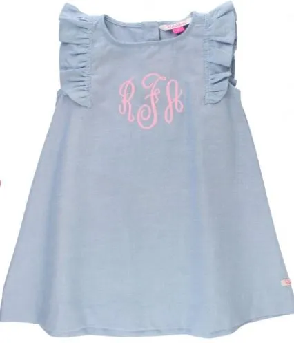 Blue Chambray Jumper Dress