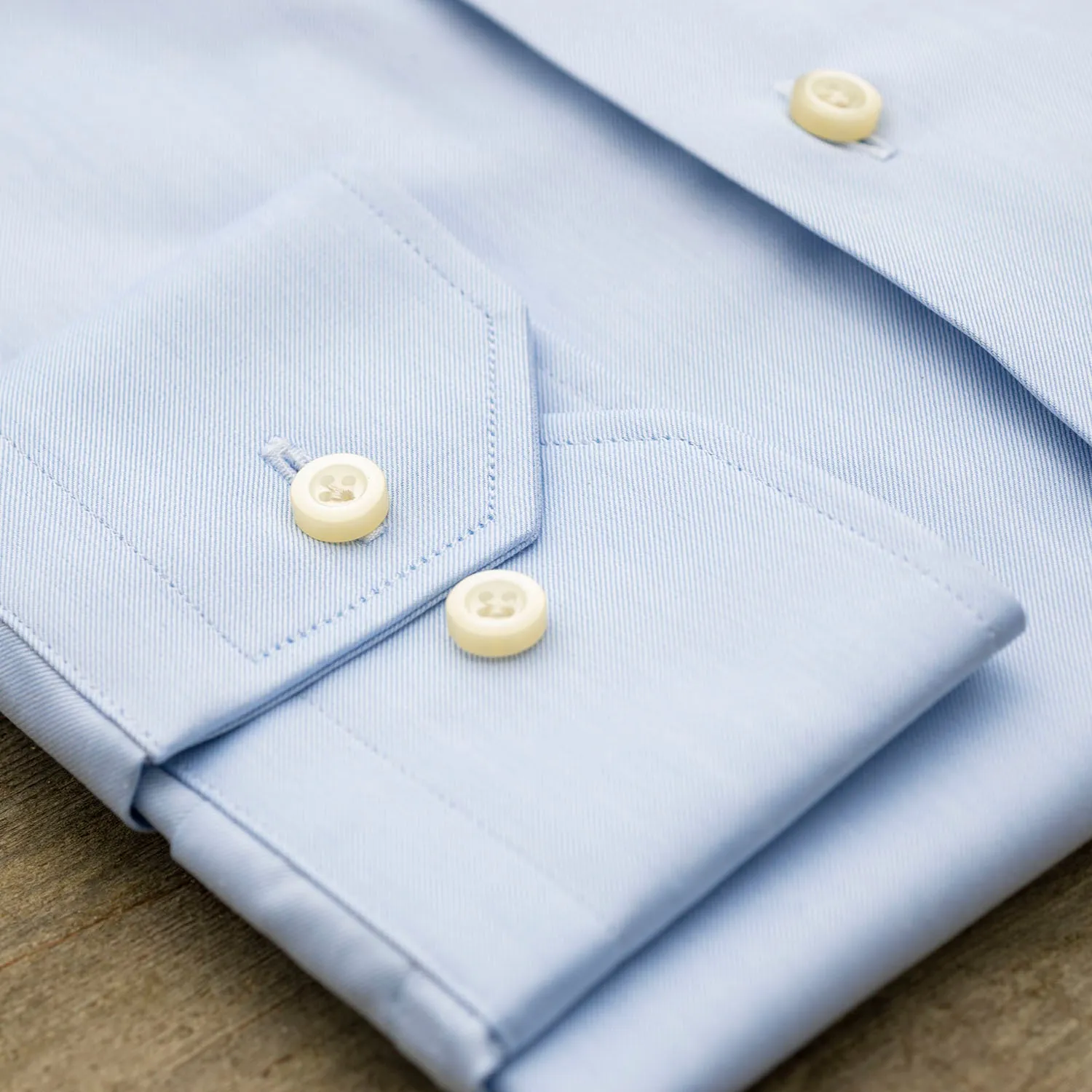 Blue Super Fine Twill Dress Shirt