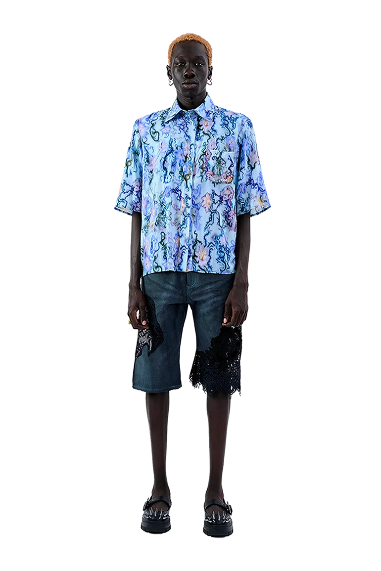 BLUE THORN MARKET BUTTON UP