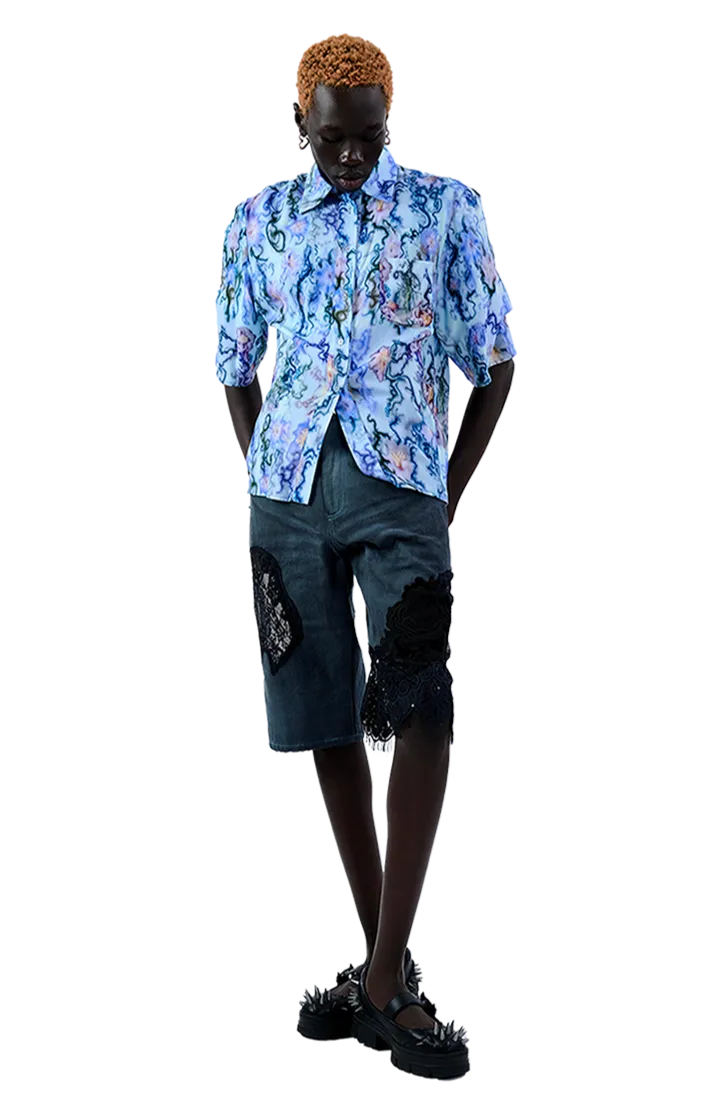 BLUE THORN MARKET BUTTON UP