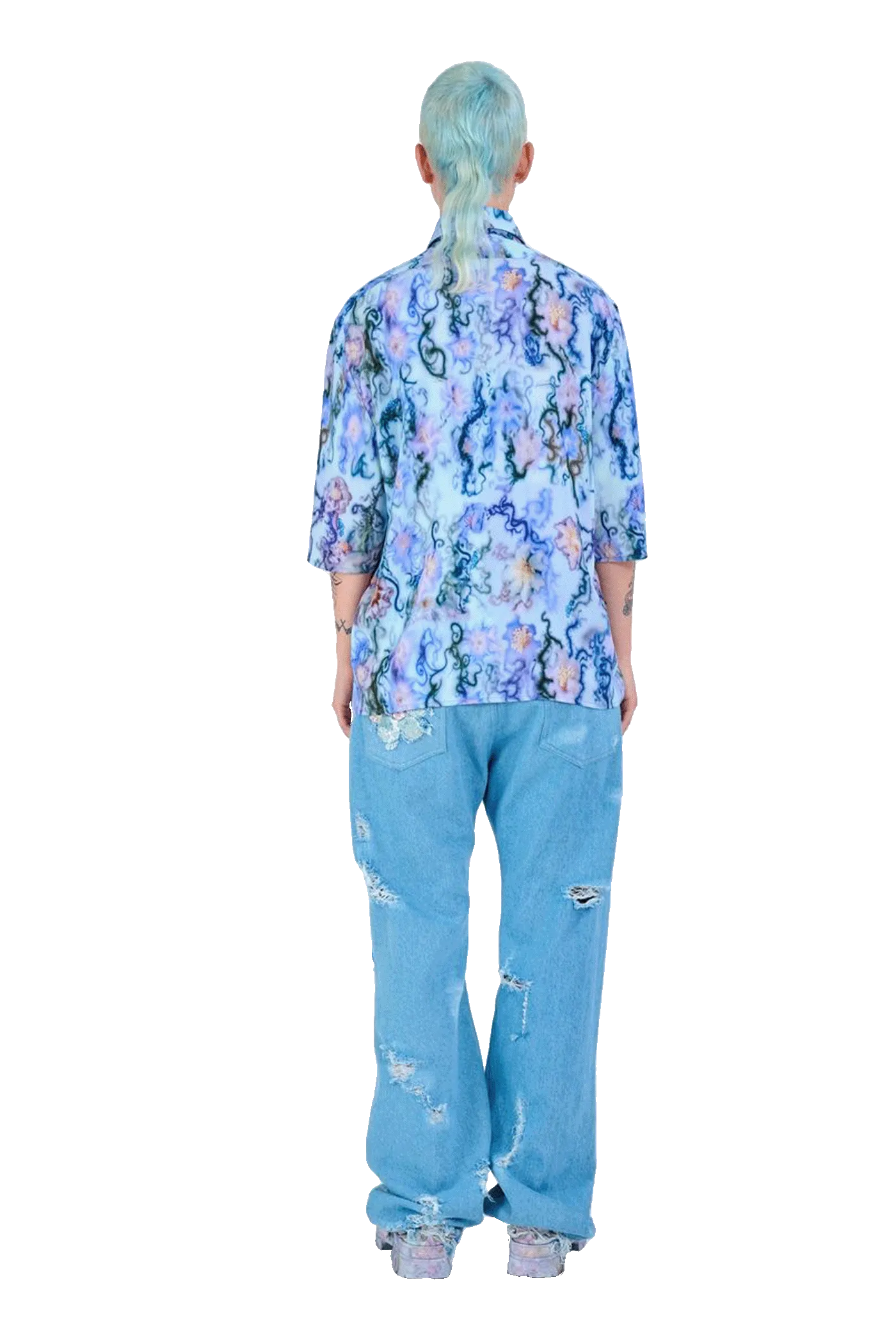BLUE THORN MARKET BUTTON UP