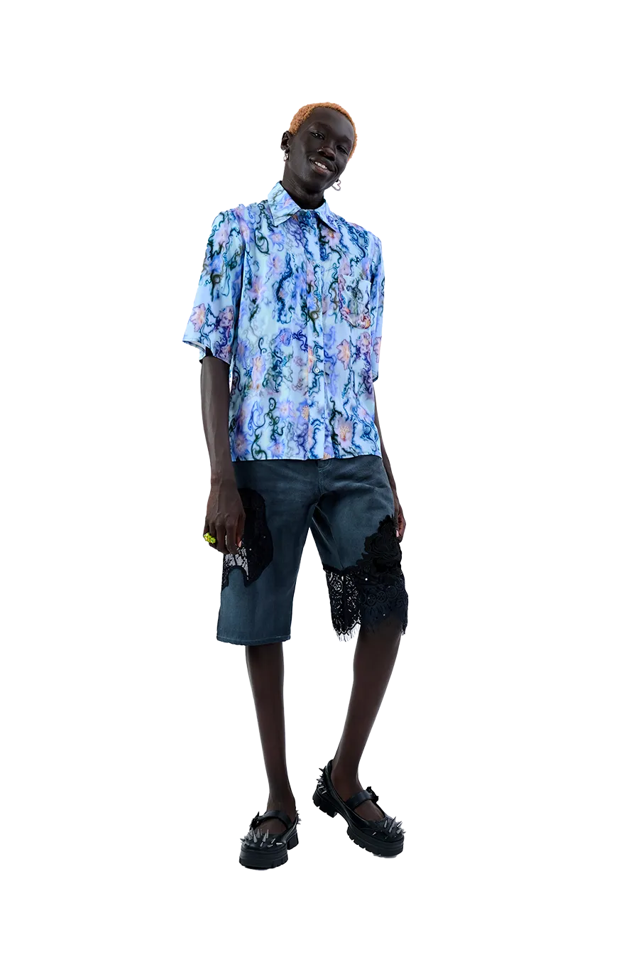 BLUE THORN MARKET BUTTON UP