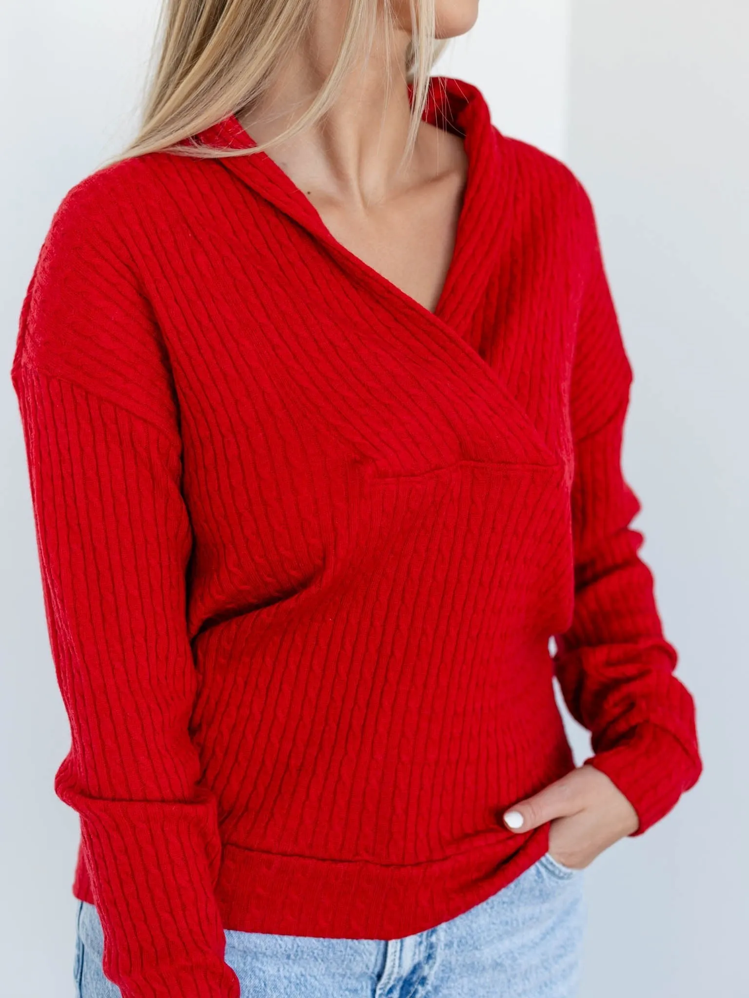 Bobi Shawl Collar Sweatshirt