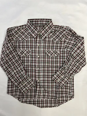Boys Cowboy Legend Plaid Snap Down Shirt