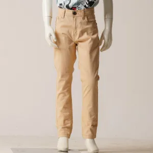 Boys Twill Pant-Beige