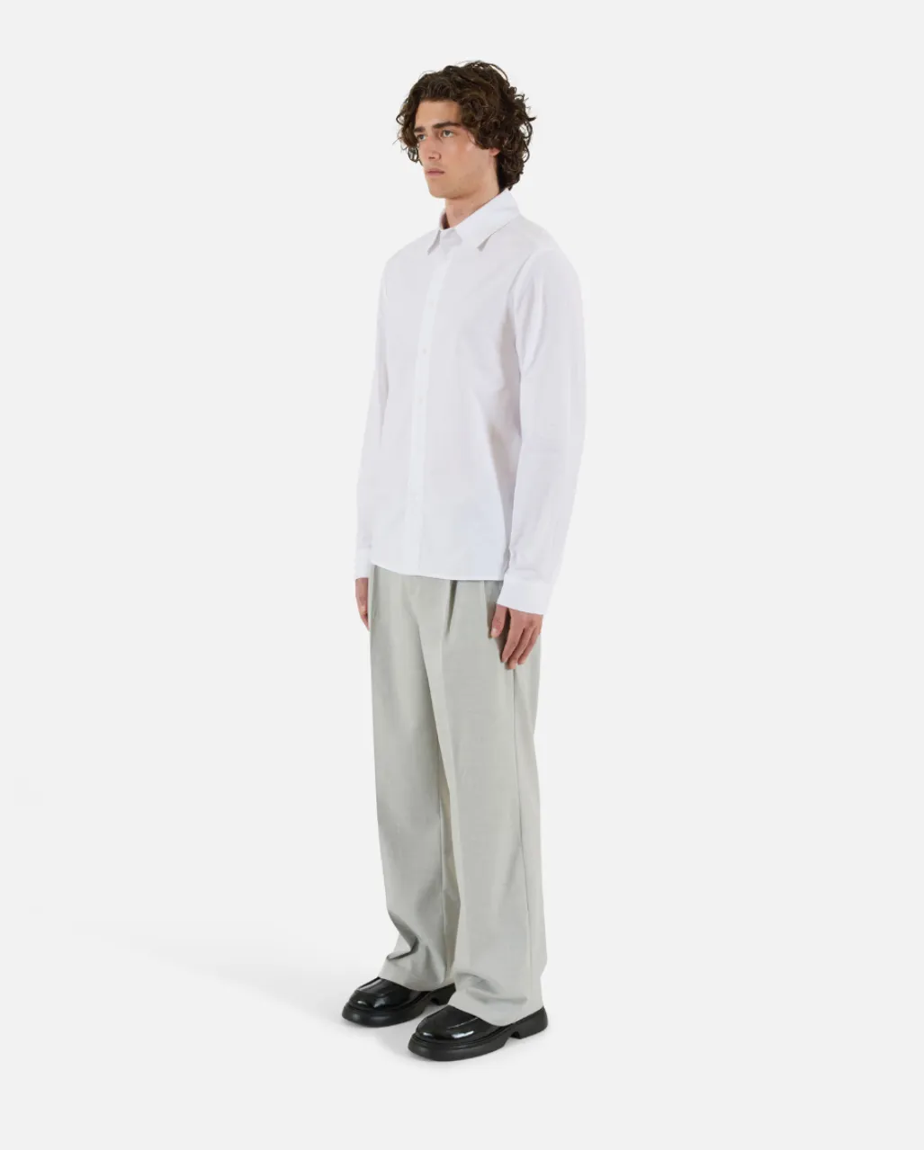 Breeze Poplin Button Up - White