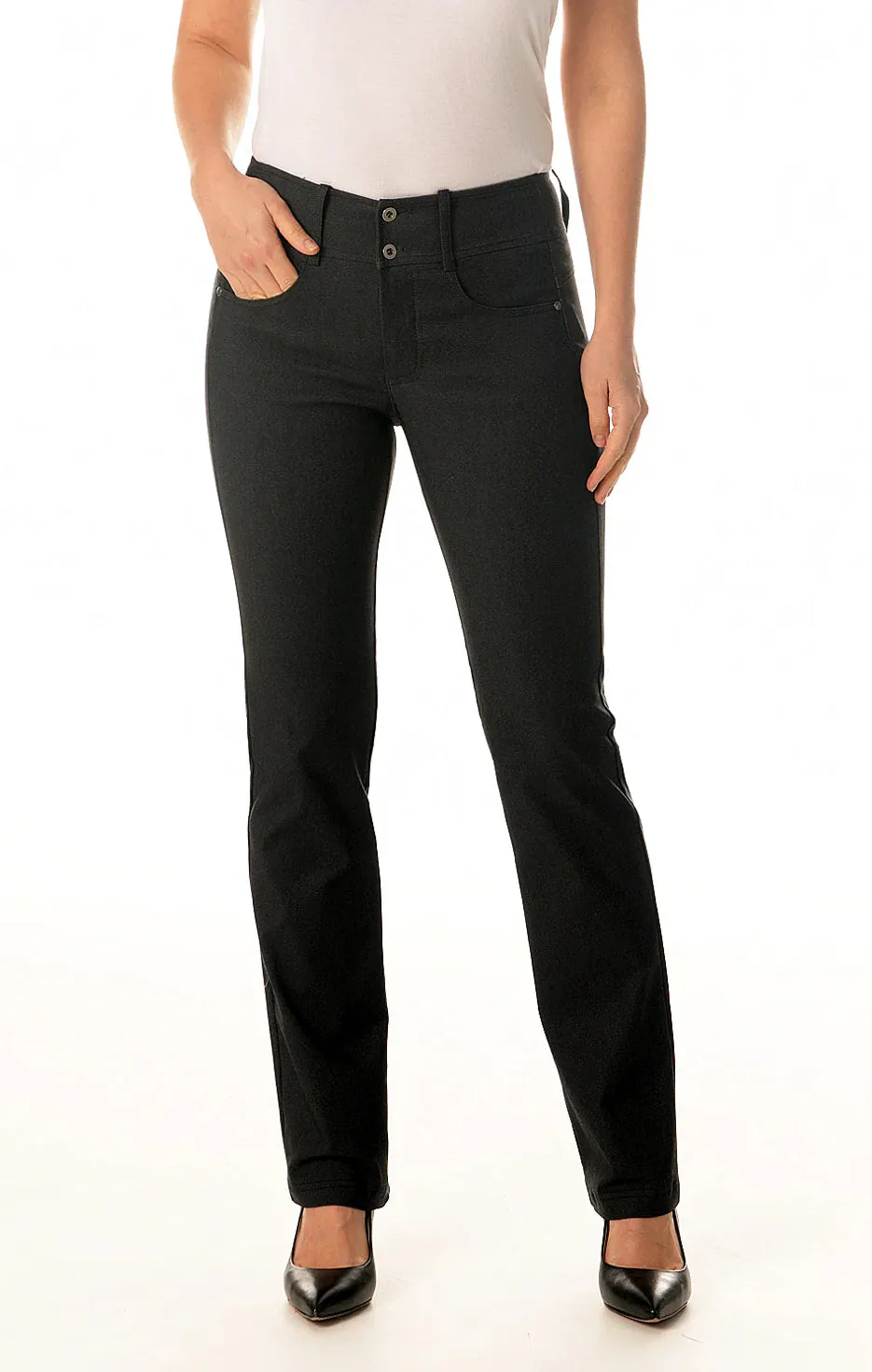 Brenda Beddome Straight Leg Ponte Pant Black