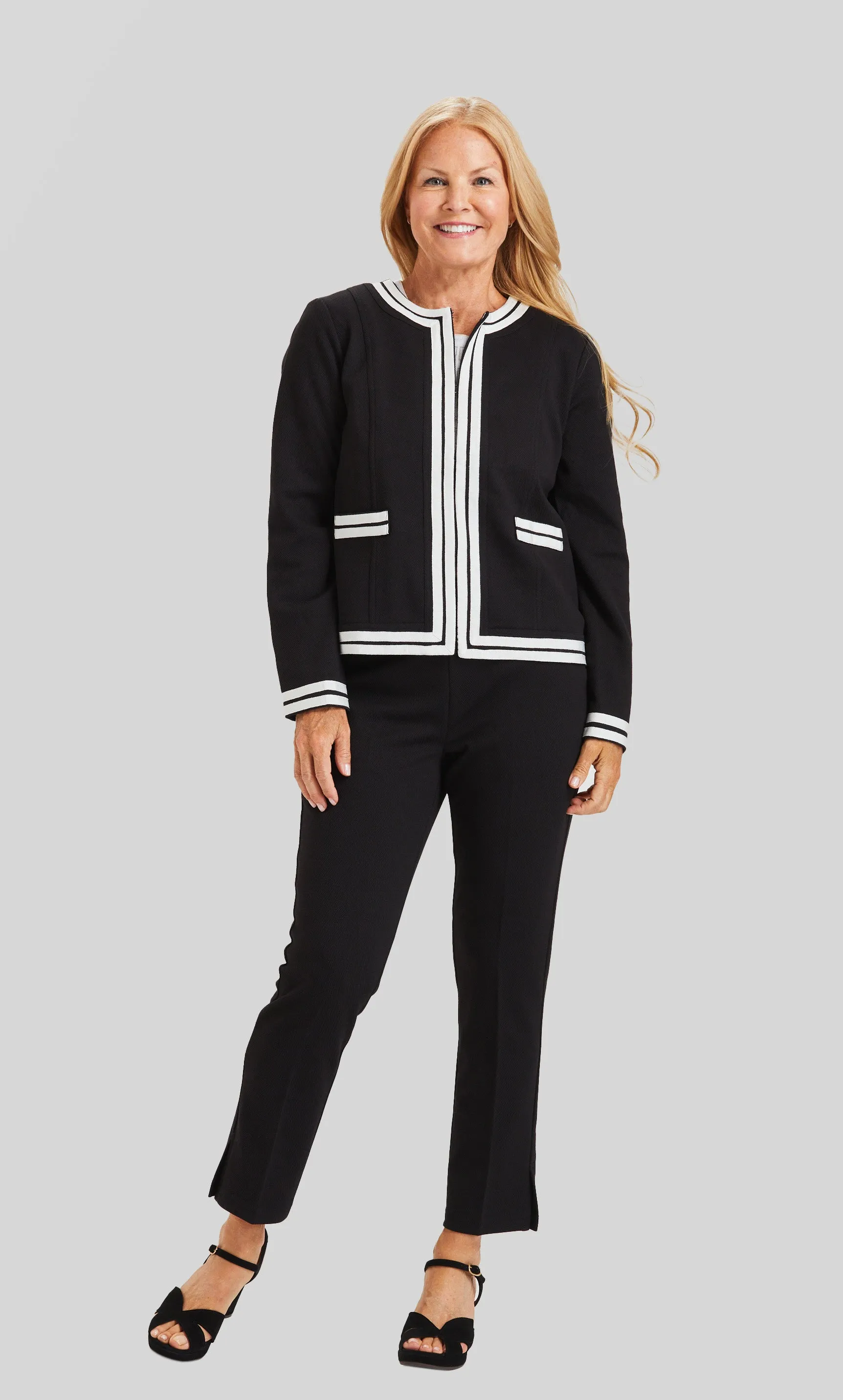 Brie Pull On Pant - Solstice Pique- FINAL SALE