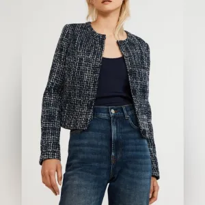 Brooks Brother Women’s Cotton Linen Summer tweed Blazer jacket Sz 6
