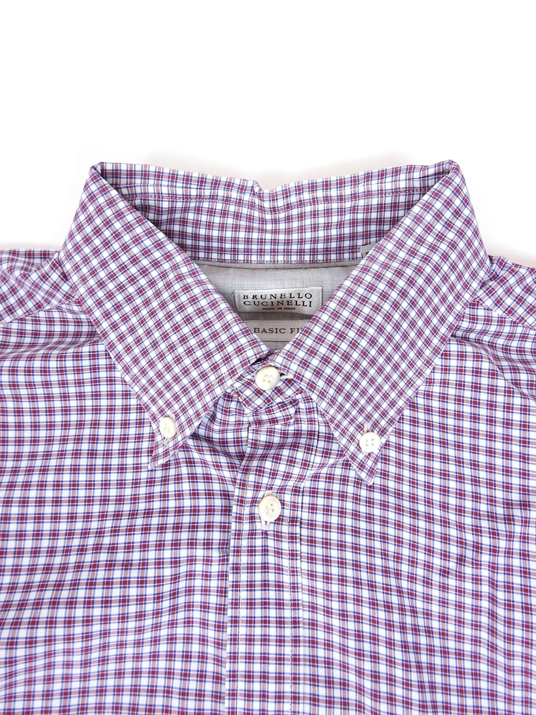 Brunello Cucinelli Check Shirt Size XXL