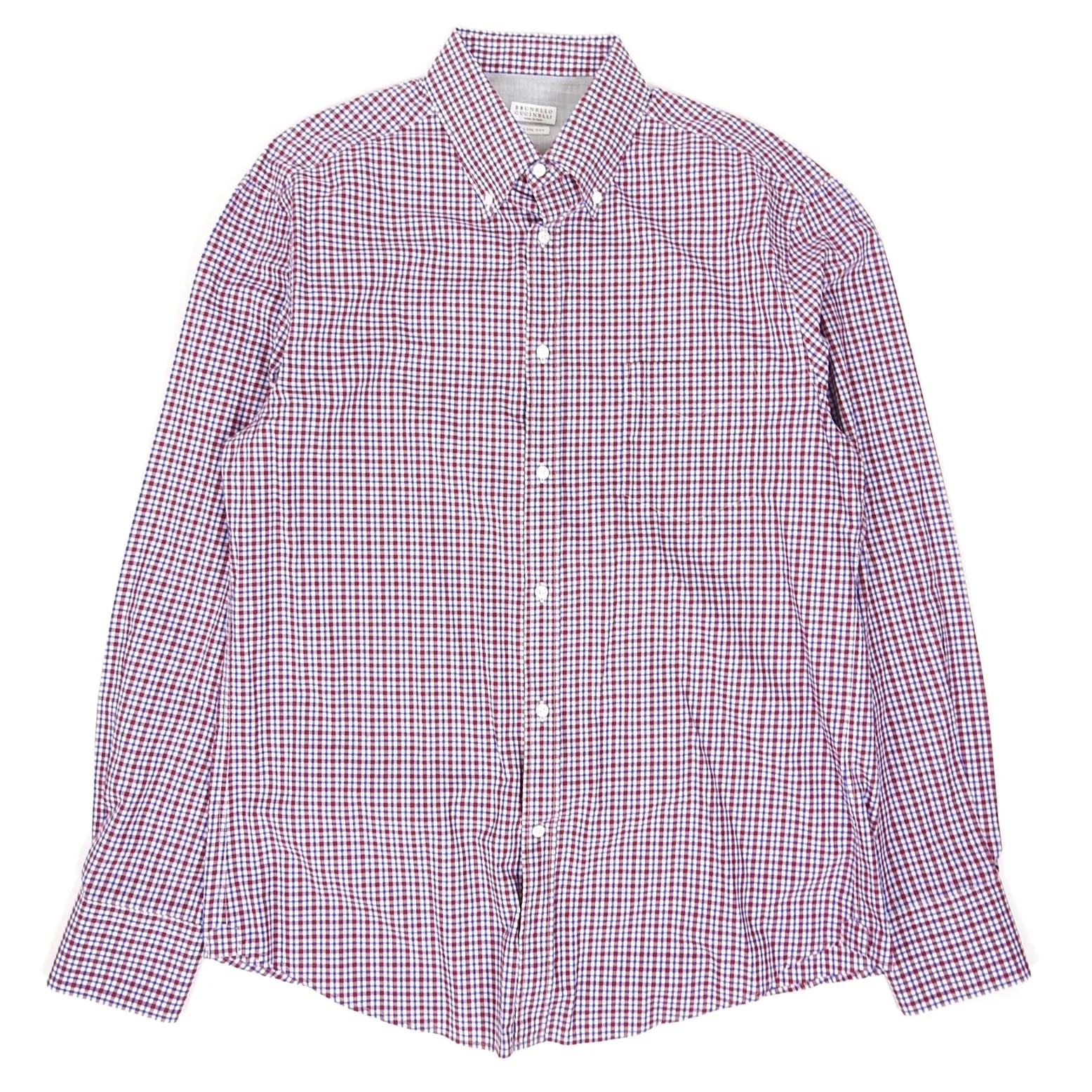 Brunello Cucinelli Check Shirt Size XXL