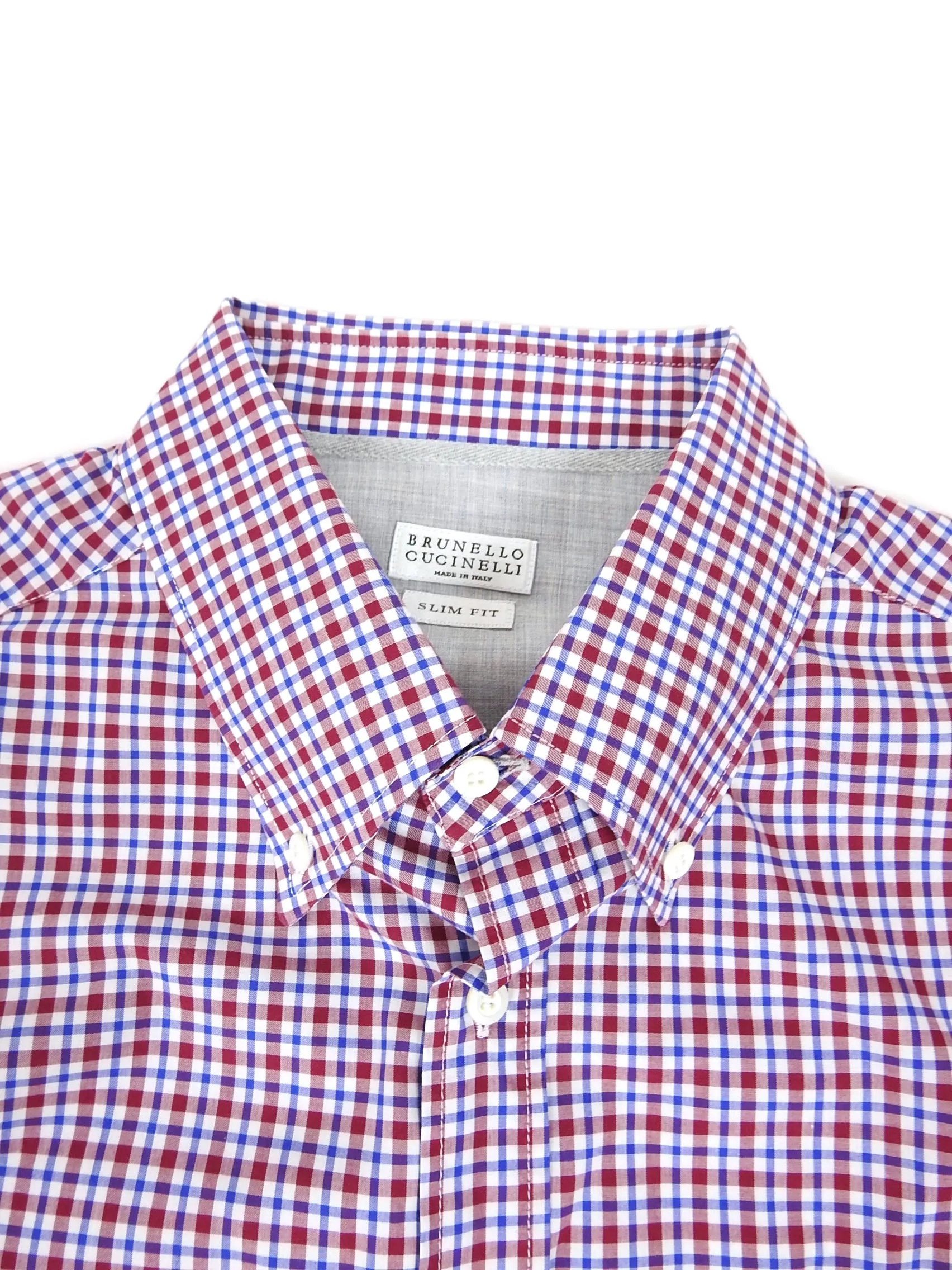Brunello Cucinelli Check Shirt Size XXL