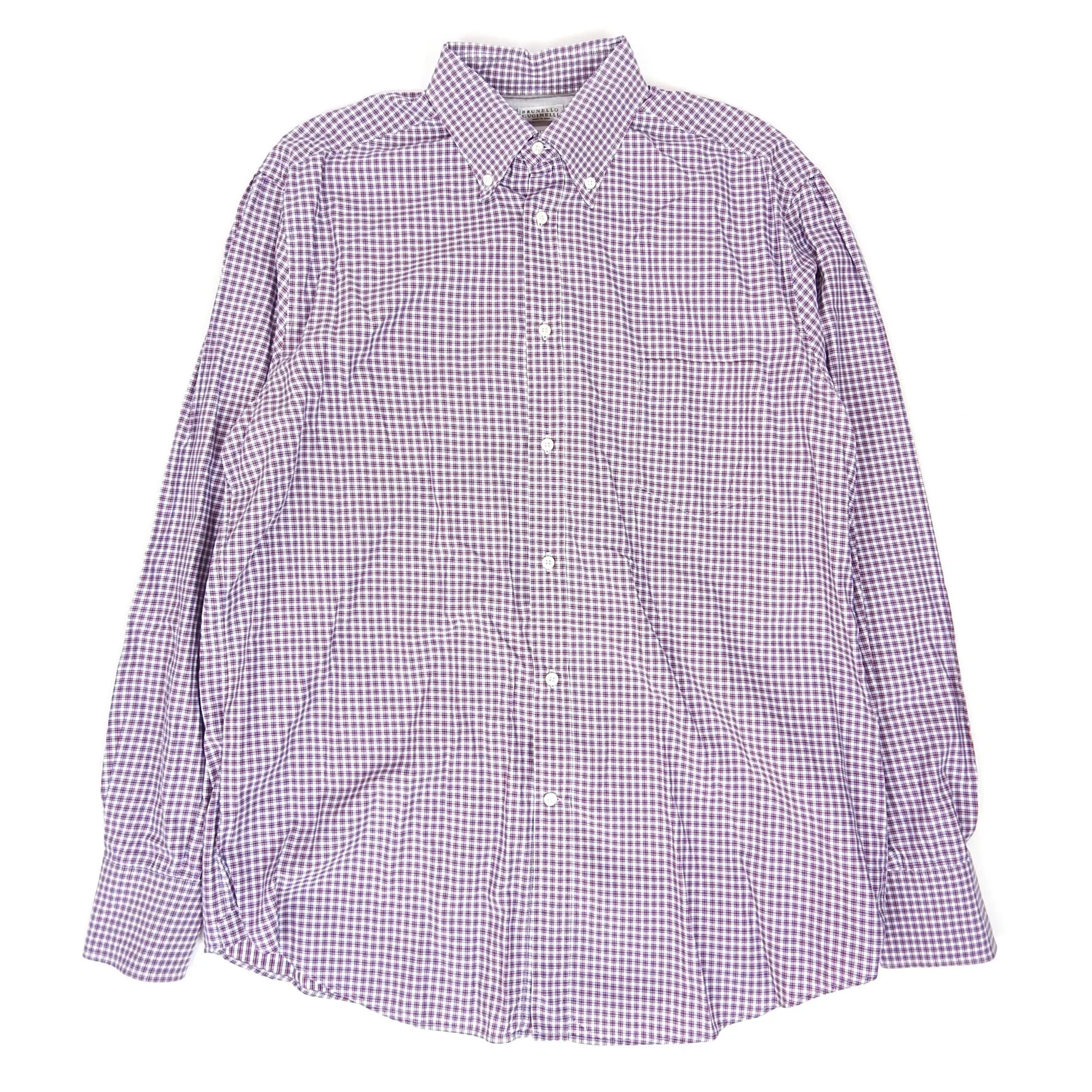 Brunello Cucinelli Check Shirt Size XXL