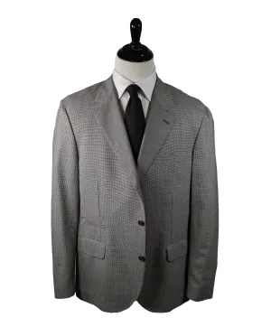 BRUNELLO CUCINELLI - Houndstooth 2-3 Button Roll Wool Blazer - 48R