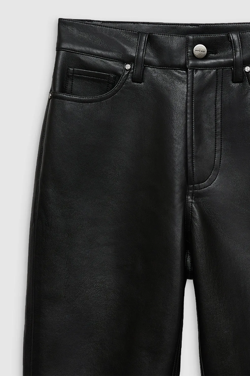 Bruno Pant - Black Recycled Leather