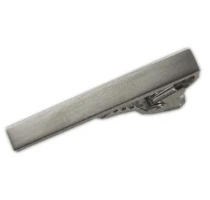 Brushed Silver 1.5" Tie Clip