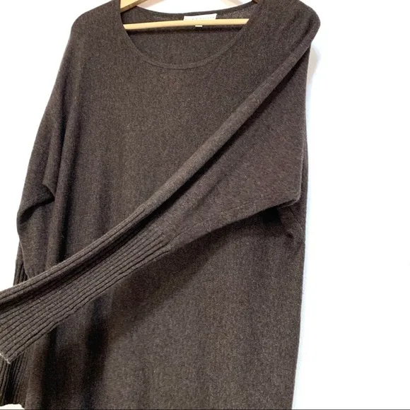 Bryn walker tunic crewneck sweater brown S G22