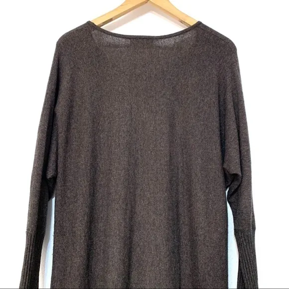 Bryn walker tunic crewneck sweater brown S G22