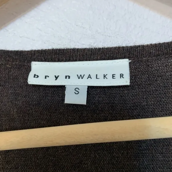 Bryn walker tunic crewneck sweater brown S G22