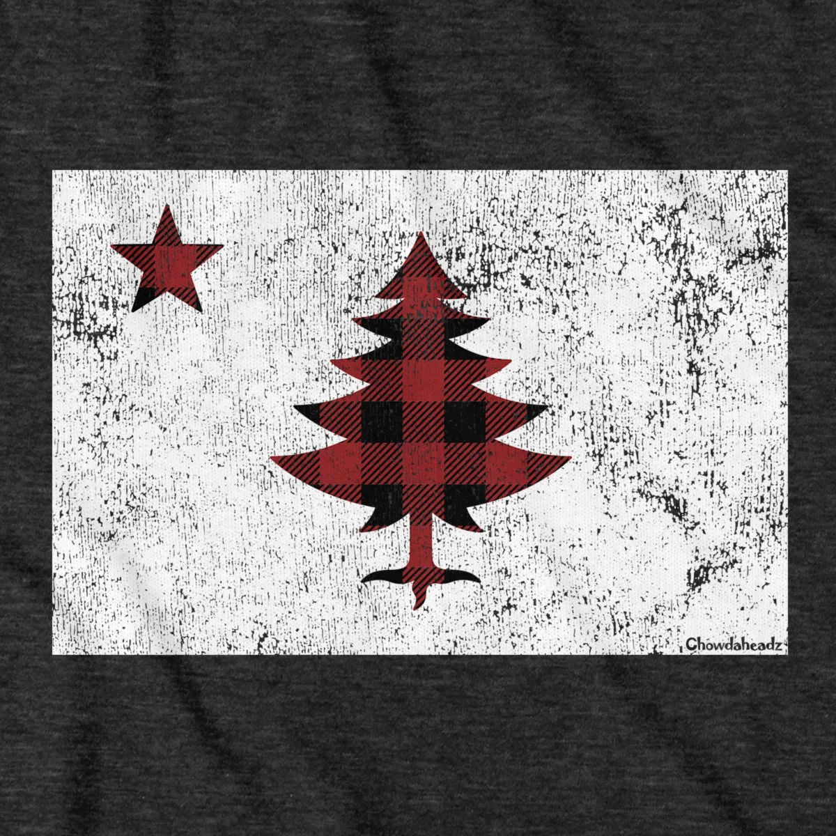 Buffalo Plaid Maine Flag T-Shirt