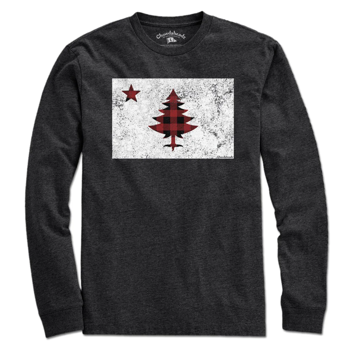 Buffalo Plaid Maine Flag T-Shirt