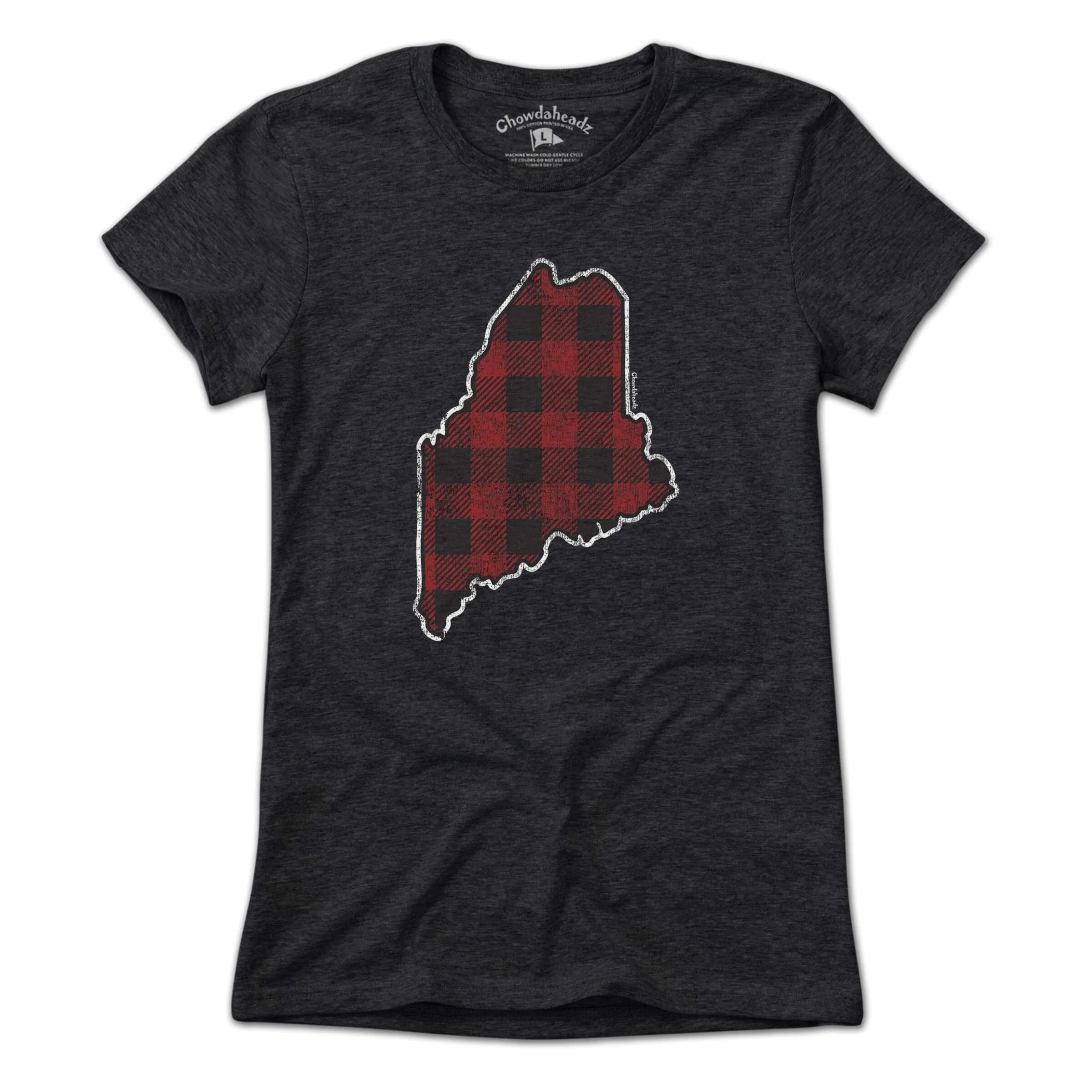 Buffalo Plaid Maine T-Shirt