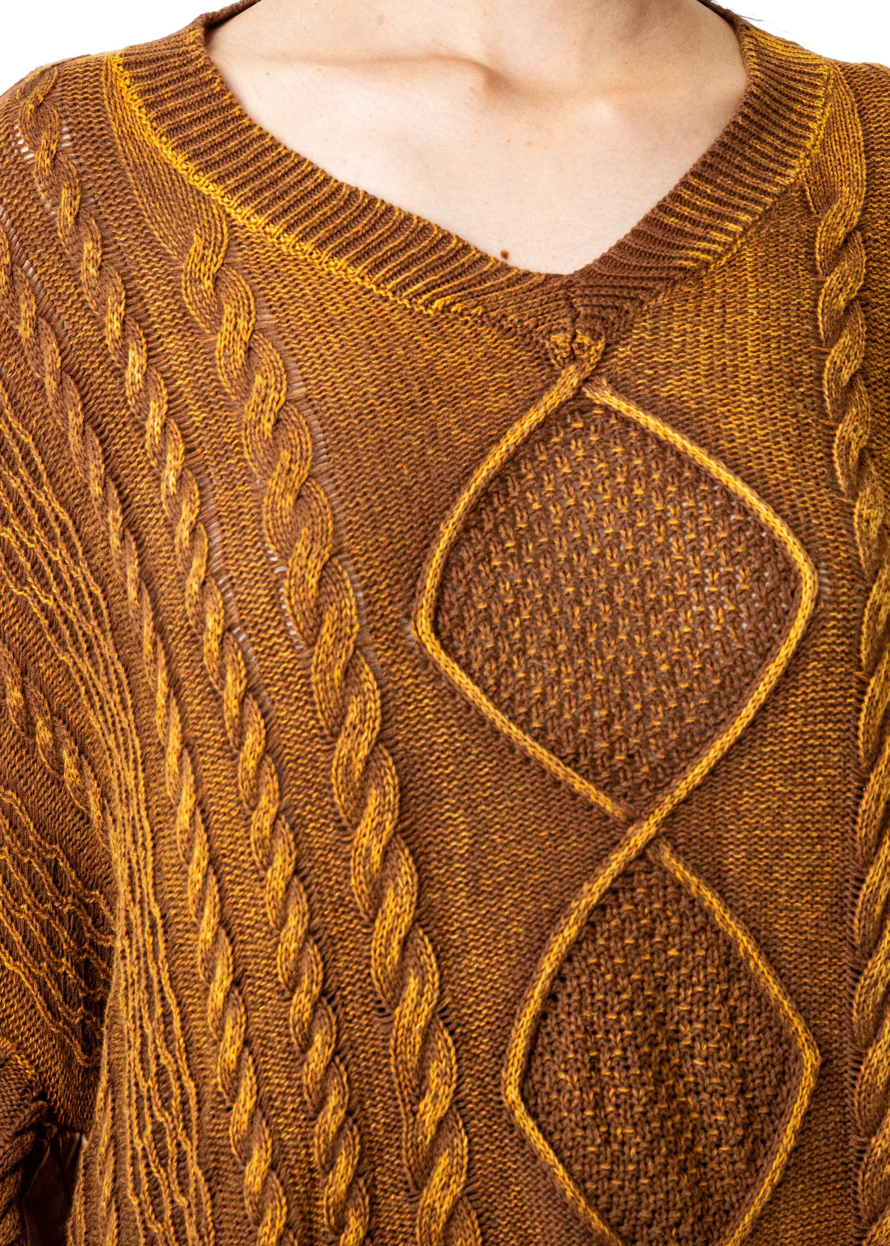 Cable Knit Batwing Sweater