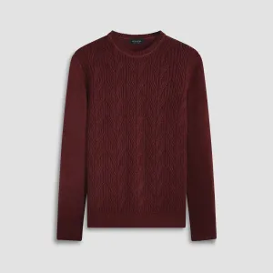 Cable Knit Crew Neck Sweater