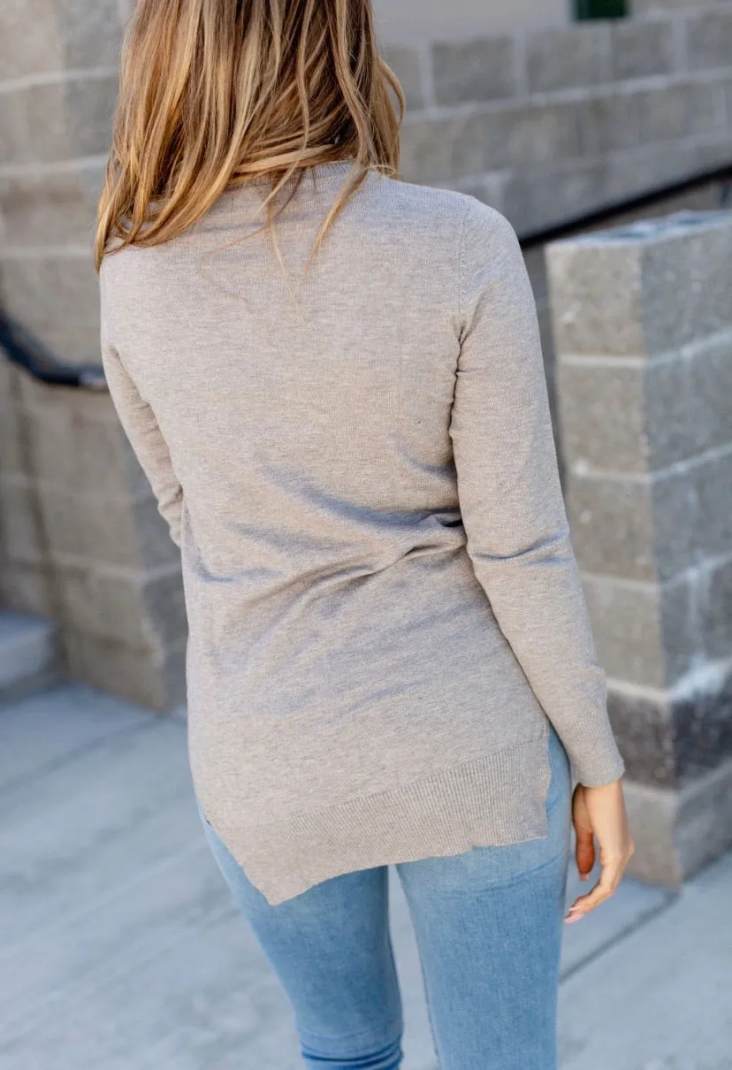 Cable Knit Heart Sweater