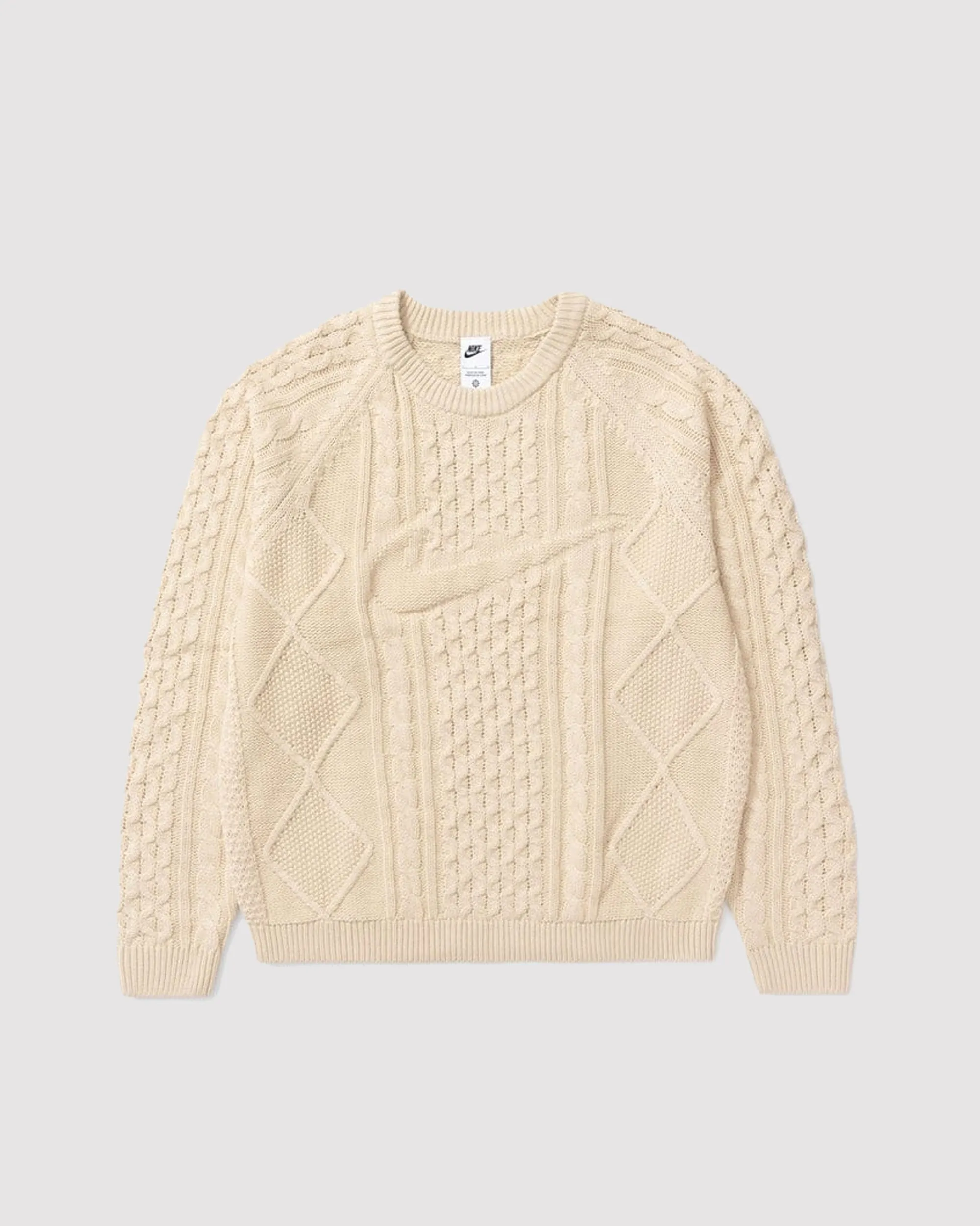 CABLE KNIT SWEATER "RATTAN"