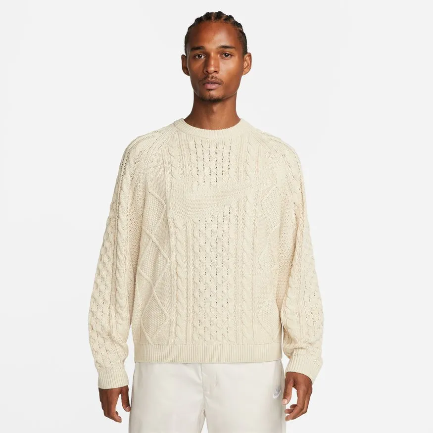 CABLE KNIT SWEATER "RATTAN"