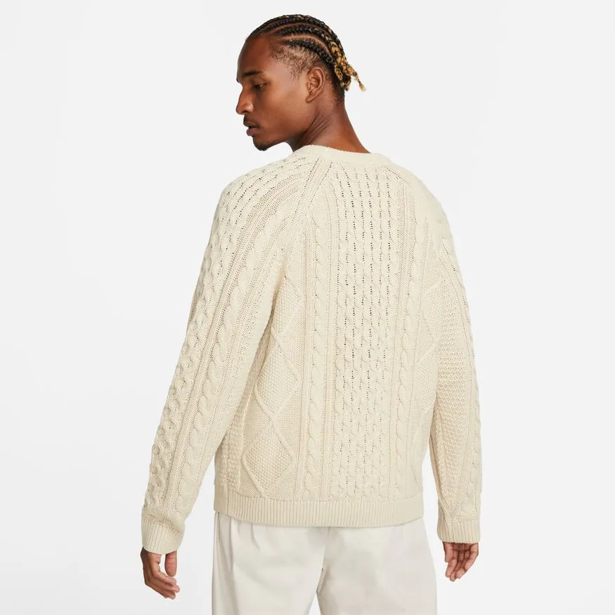 CABLE KNIT SWEATER "RATTAN"