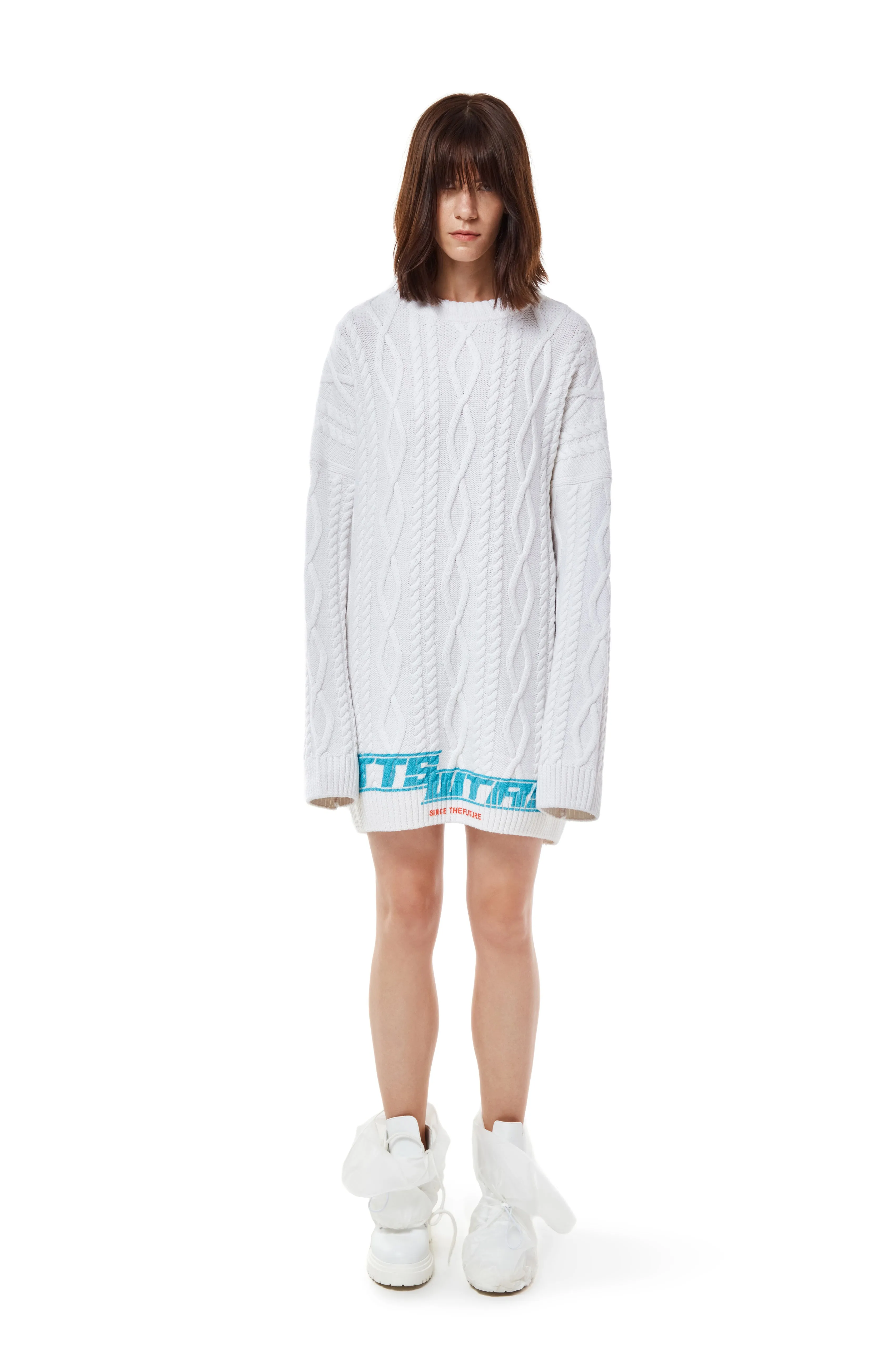 Cable-knit sweater